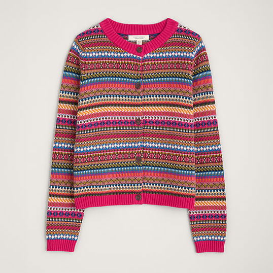 Seasalt Cove Cottage Cardigan Seed Pod Oregano Multi