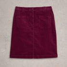White Stuff Melody Organic Cord Skirt Deep Red