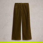 White Stuff Belle Cord Wide Leg Trouser Khaki Green