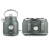 Tower Renaissance Kettle & 4 Slice Toaster Set Forest Green
