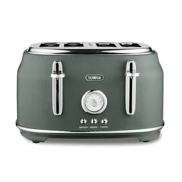 Tower Renaissance Toaster 4 Slice Forest Green