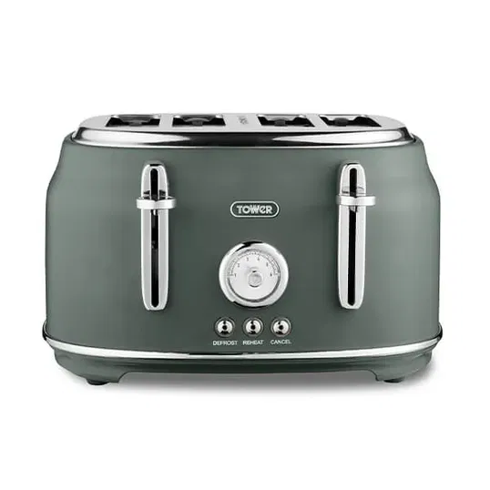 Tower Renaissance Toaster 4 Slice Forest Green