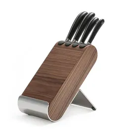 Robert Welch Signature Q Walnut Block Set with Free Handheld Sharpener