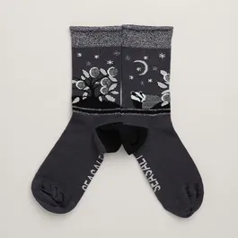 Seasalt Snowy Scenes Socks Brock Coal Size 4-7