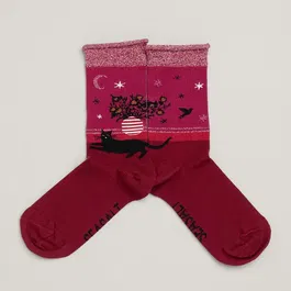 Seasalt Snowy Scenes Socks Hearth Dulse Size 4-7