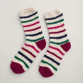 Seasalt Fluffies Short Socks Quad Breton Aran Coulis Size 4-7
