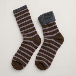 Seasalt Mens Cabin Socks Breton Pepper Foil Size 8-12