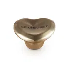 Le Creuset Heart Knob Light Gold 47mm
