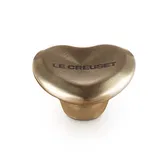 Le Creuset Heart Knob Light Gold 47mm