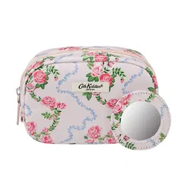 Cath Kidston Flutter Rose Wash Bags Make Up Bag with Mirror