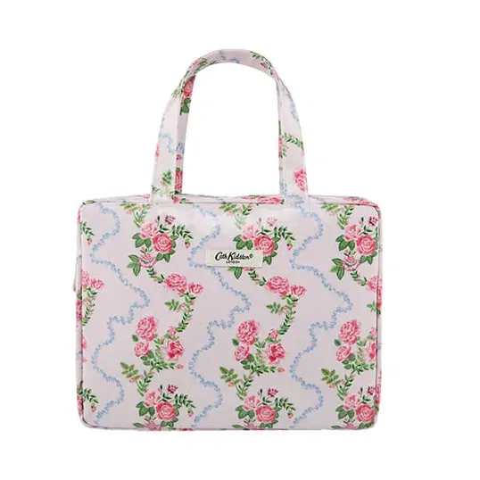 Cath Kidston Flutter Rose Two Part Wash Bag with Handles