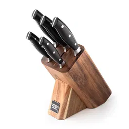 Taylor's Eye Witness 5 Piece Kingston Triple Rivetted Acacia Wood Knife Block Set