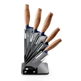 Taylor's Eye Witness Brooklyn Walnut 5 Piece Fan Knife Block Set