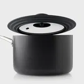 Taylor's Eye Witness 16-18-20cm Silicone and Glass Universal Pan Lid Black