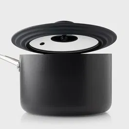 Taylor's Eye Witness 16-18-20cm Silicone and Glass Universal Pan Lid Black