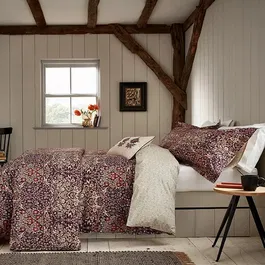 Morris & Co Blackthorn Cover Set King Size Damson