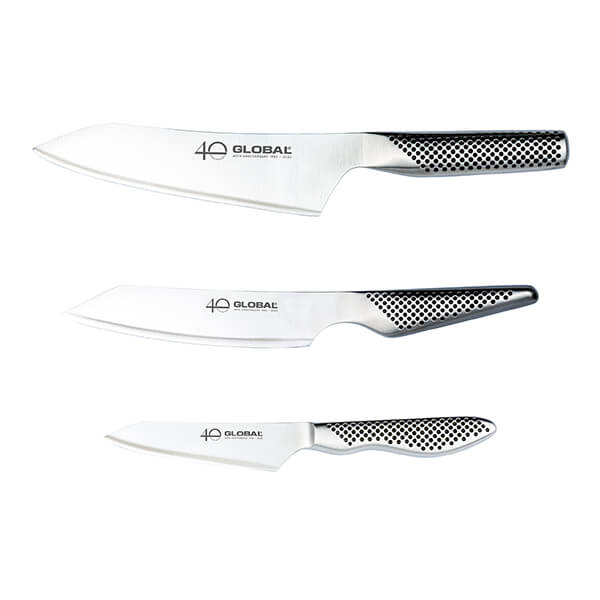 Global 40th Anniversary GS458110AN 3 Piece Knife Set