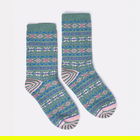 Joules Green Lucille Fairisle Socks Size 4-8