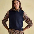 Joules Navy Holly Knitted Vest
