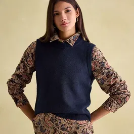 Joules Navy Holly Knitted Vest