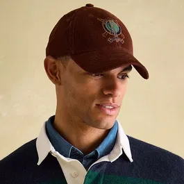 Joules Mens Rust Brown Chadwick Corduroy Hat