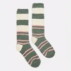 Joules Green Stripe Fluffy Socks