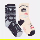 Joules Cream Ski Everyday Socks Pack of 2 Size 4-8