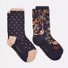 Joules Navy Woods Everyday Socks Pack of 2 Size 4-8