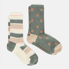 Joules Khaki Fox Everyday Socks Pack of 2 Size 4-8