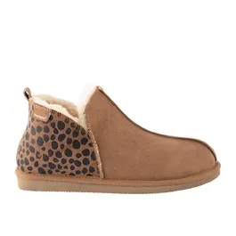 Shepherd Of Sweden Annie Slippers Leopard Chestnut