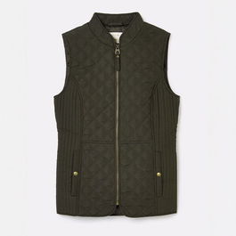 Joules Khaki Minx Showerproof Diamond Quilted Gilet