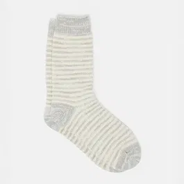 Joules Grey Toasty Geometric Socks