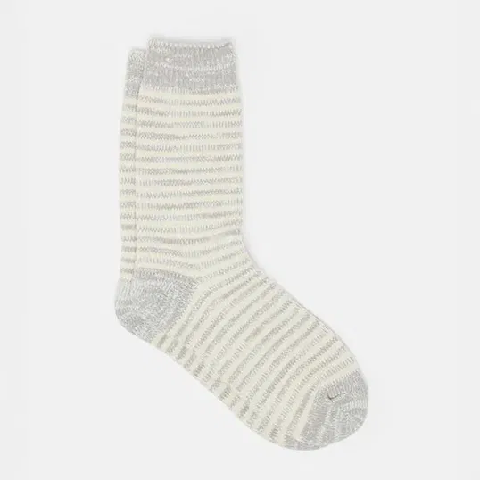 Joules Grey Toasty Geometric Socks