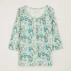 Seasalt 3/4 Appletree Top Wandering Peas Chalk