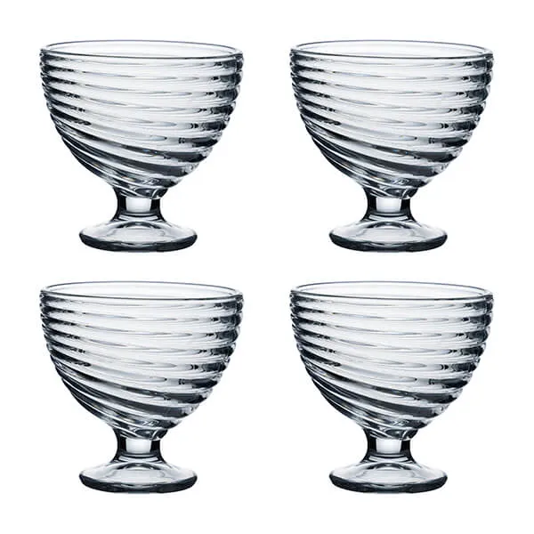 Ravenhead Essentials Swirl Set of 4 Sundae Dishes