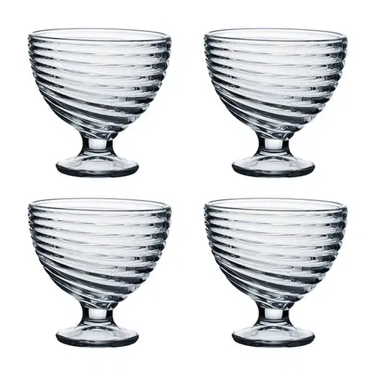Ravenhead Essentials Swirl Set of 4 Sundae Dishes