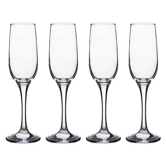 Ravenhead Bouquet 200ml Set of 4 Flute Glasses