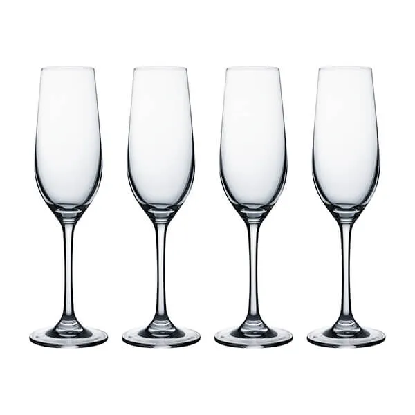 Ravenhead Kings 200ml Set of 4 Flute Glasses