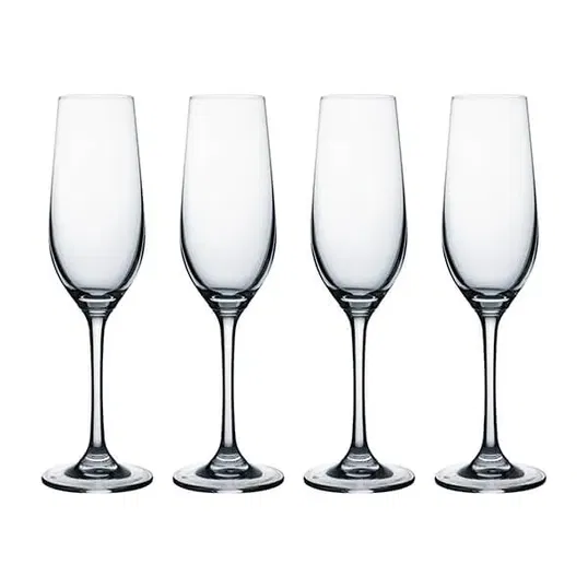 Ravenhead Kings 200ml Set of 4 Flute Glasses