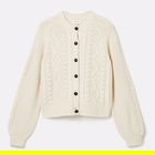 Joules Cream Rafferty Cable Knit Cardigan