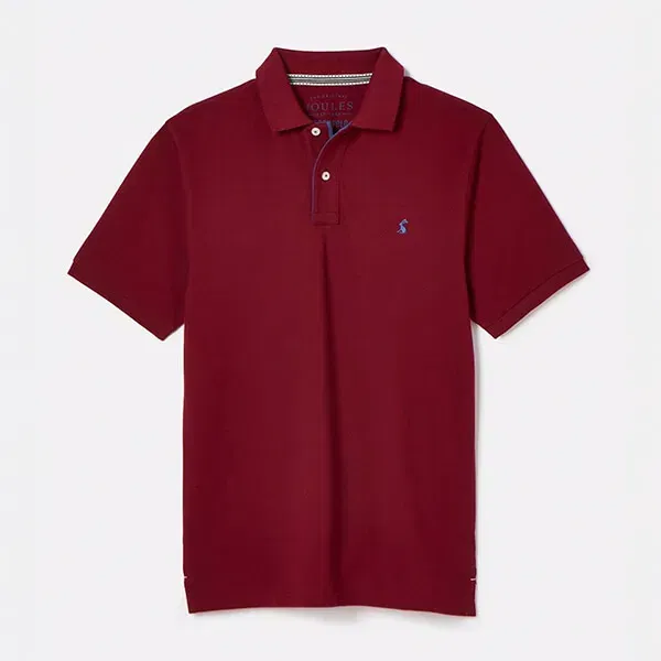 Joules Mens Burgundy Red Woody Polo Shirt