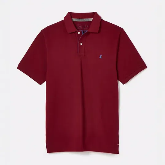 Joules Mens Burgundy Red Woody Polo Shirt