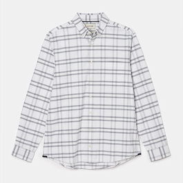 Joules Mens White Welford Cotton Check Shirt