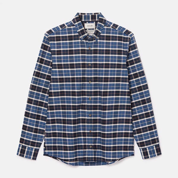 Joules Mens Navy Welford Cotton Check Shirt