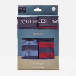 Joules Mens Navy Red Stripe Tease Crown Joules Undewear Pack of 2