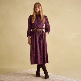 Joules Red Navy Hazel Jersey Shirt Dress