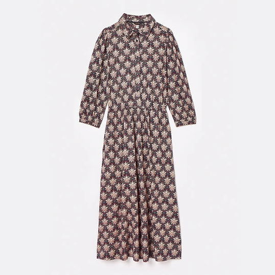 Joules Navy Pink Hazel Jersey Shirt Dress