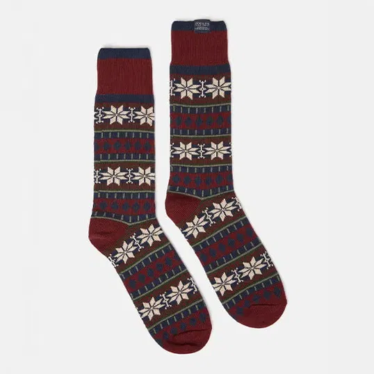 Joules Mens Multi Alby Fairisle Socks