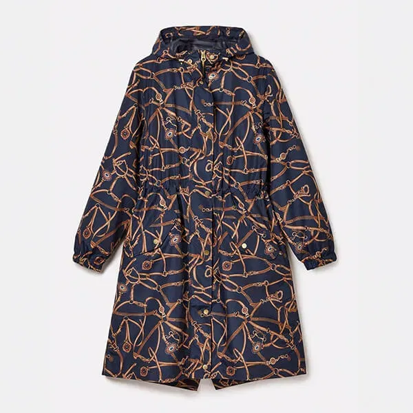 Joules Navy Blue Holkham Waterproof Packable Coat