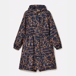 Joules Navy Blue Holkham Waterproof Packable Coat